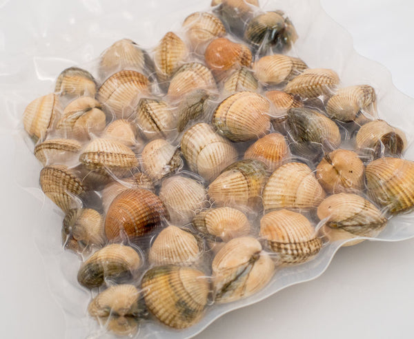 Packaging del berberecho gallego cocido al natural y listo para comer